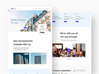 #Concepts - Luxury Apartments apartments desktop landing landing page luxury product design properties real estate ui user experience user interface ux web design website