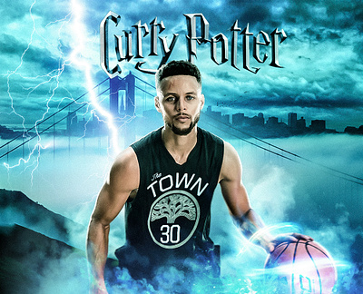 Steph Curry 30 - Harry potter characters design digital art graphic design movie card movie poster photoshop poster retouch visual