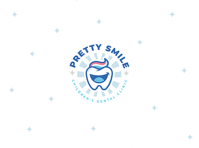 Pretty Smile Dental Clinic I Logo Design branding branding and identity brandingagency challenge accepted dental clinic dental logo design illustrator logo logodesign logoinspiration minimal