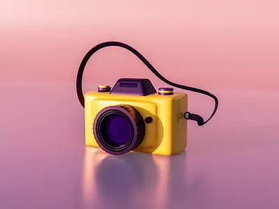 camera 3d 3d illustration 3d render abstract blender camera character color colorful design film film3d georgia icon illustrator purple rendering sophie tsankashvili tbilisi vector