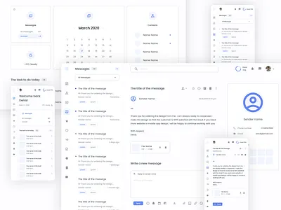 Communication App adobe adobe xd app design ui web web app