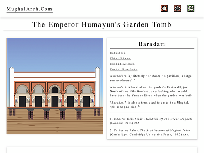 Baradari at MughalArch.com akbar baradari humayun humayuns tomb india mughal mughal pavilion pavilion