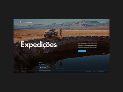 Volkswagen Amarok design interface mobile ui ux web