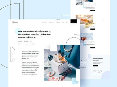 Odore Case Studies case study design homepage landing page perfume sampling ui ux web design website