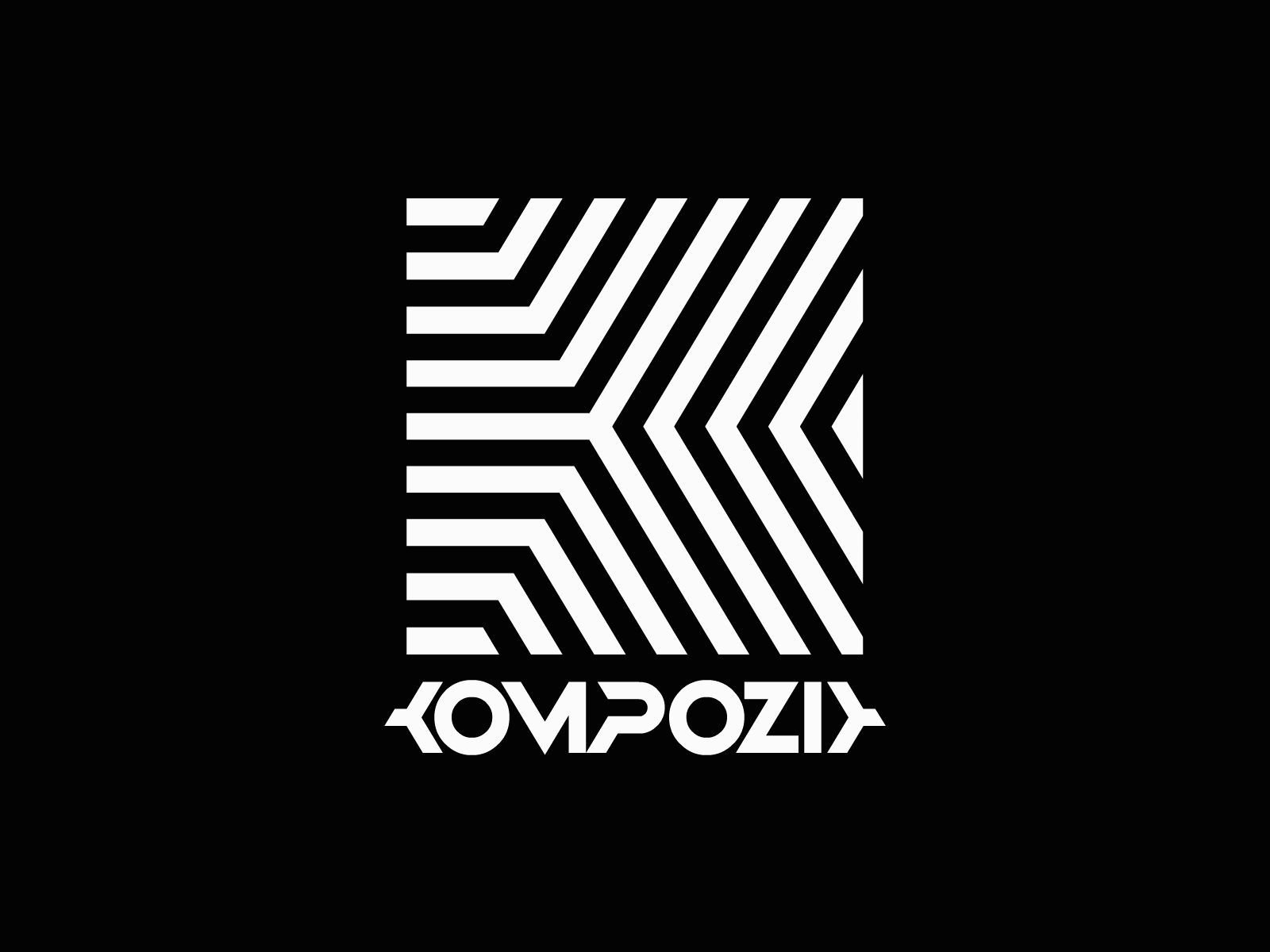 KOMPOZIT music label animate animation branding dj dj design dj logo djs edm gif logo music producer