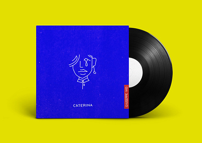 Giuseppe Vio - Caterina SINGLE COVER album album cover cd cd artwork cd cover cover design drawing illustration