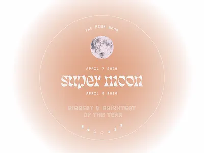 super moon bsds design experiment explore gradient lunar moon space supermoon type typography