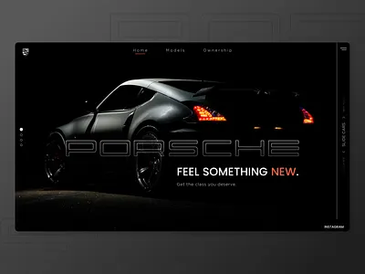 Porsche Landing Page Design car cars hot popular populat porsche trend trending ui uidesign uiux uiuxdesign uxdesign web webdesign website website design