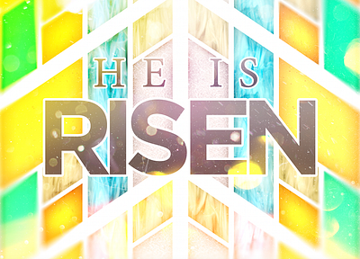 Happy Easter design easter graphic design photoshop social media stained glass