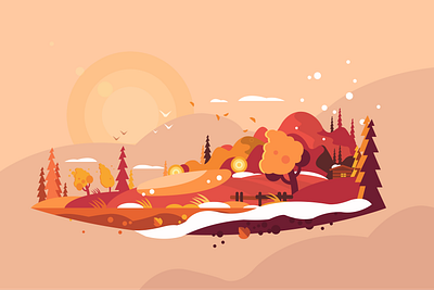 In Autumn illustration illustration art illustration design illustrator vector