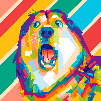 COMMISSION WORK abstract abstract art abstract design beautiful collage color colorful colors commision commission commission open commissioned commissions design geometric illustration pet pets popart wpap