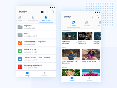 VDP Documents: Private Office Pro File Manager HD android android app design file manager material material design material ui materialdesign mobile mobile app mobile ui ui video video downloader youtube