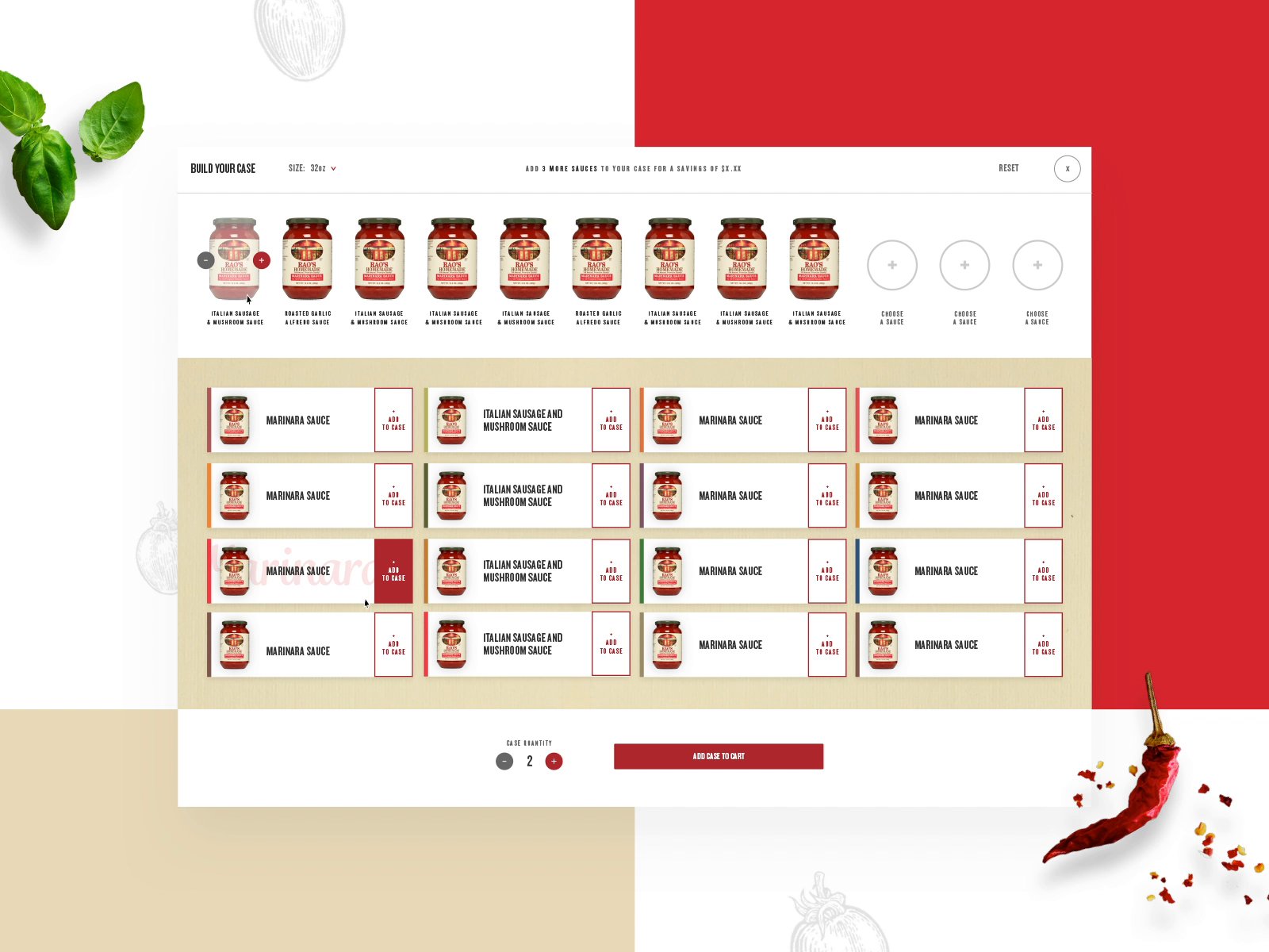 Example of Rao's Build a Case UX
