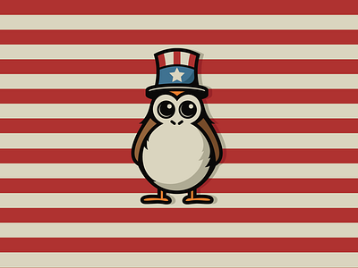 Porg 2020 america american branding character cute disney illustration porg simple star wars uncle sam vector vote