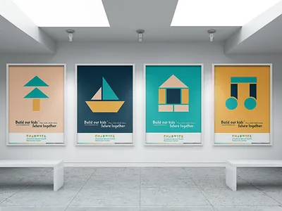 Chadwick Mental Health Clinic_Branding_Poster brand identity branding clinic geometric logo logo medical design playful poster design