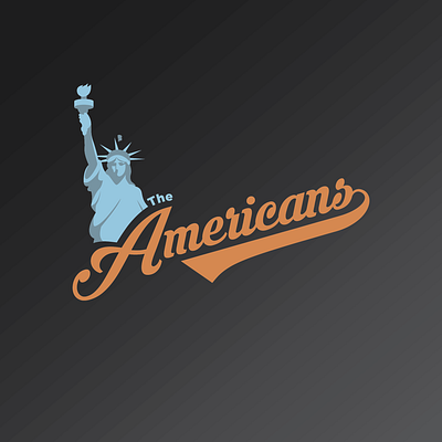 The Americans logo concept american americans design logo vector