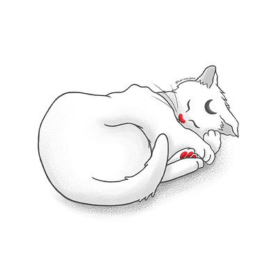 Cat #1 animals illustrated art cat cats digital doodle illustration