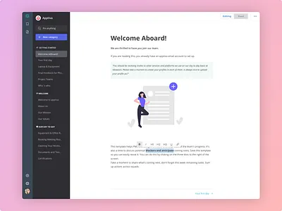 Notebook - Text Editor adobe xd design figma figmadesign invision studio landing page principle sketch typography ui ui ux ui design uidesign uiux webdesign