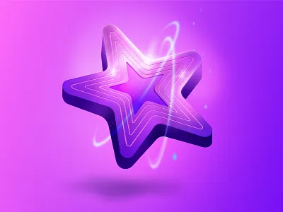 Star Icon 3d 3d icon app application boxiz design game game design gradient icon iconography illustration product vector