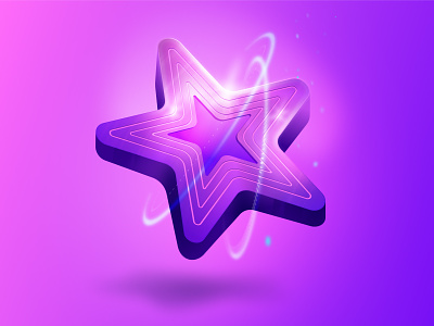 Star Icon 3d 3d icon app application boxiz design game game design gradient icon iconography illustration product vector