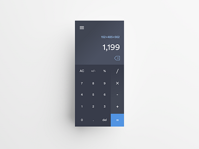 004 :: Calculator 004 @dailyui app calculator daily004 dailyuichallenge dark mode design ui uidesign uiux ux