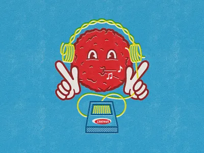 Meatball design drawing food illustration meatball