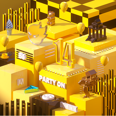 zcool 14th branding c4d