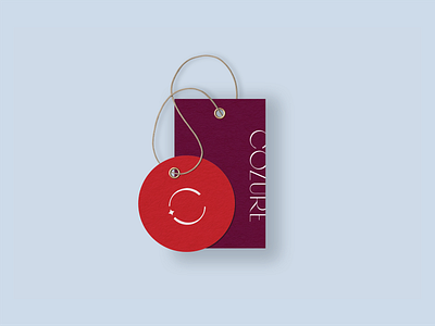 Cozure Brand Design – Hang Tag Design brand design brand identity branding clothing brand clothing tag design fashion fashion brand fashion logo icon logo logo design logotype monogram tag design