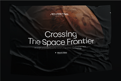 Ad Astra branding branding design design logo mars rocket space typography ui web