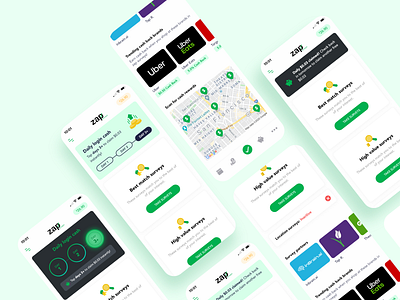 Cash back app app design daily ui challenge dailyui ios iphone material ui ui design