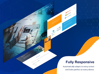 Responsive Web Layout flat design homepage design illustration latest design latest trend responsive design responsive website design trending design website design