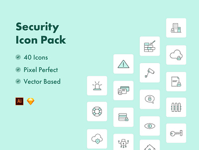 Security Icons alarm alert antivirus blogs cctv clock data encription documentlock hubspot iconography icons icons pack icons set illustrations safe safety safety pin security shield webpages