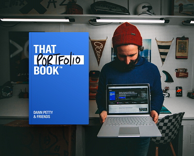 That Portfolio Book - now available for pre-orders article audio background image book brand design branding course editorial home page homepage landing page logo typography video website