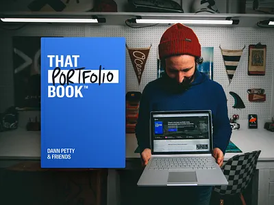 That Portfolio Book - now available for pre-orders article audio background image book brand design branding course editorial home page homepage landing page logo typography video website