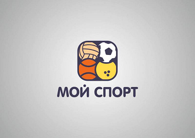 My Sport / Мой спорт / social network for sports funs. 2016 brand design branding logo logotype