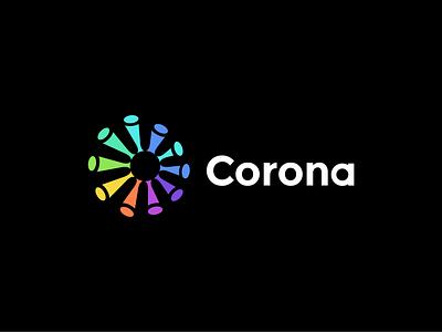 Logo concept for corona virus brand brand design brand identity branding coronalogo coronavirus design graphic designer icon logo virus viruses