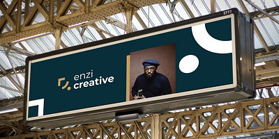 Enzi BubbleBillboard art direction branding design logo mockup