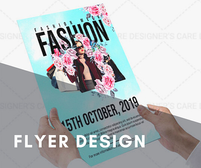 Flyer design with floral braids and typography brand and identity brochure design dcare graphic dcaregraphic designer in houston flyer design graphic design marketing material design print ready trifold trifold brochure typography