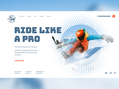 Snowboarding school collage design matte painting minimal snowboard snowboarding ui ux web website