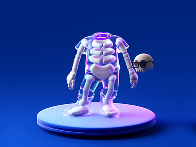 🔥 Discord Access 🔥 3d animation blockchain bones c4d characters lucky motion nft skeleton skull