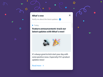 Product news popup dropdown menu mockup modal window newsfeed product design software design ui design uxdesign