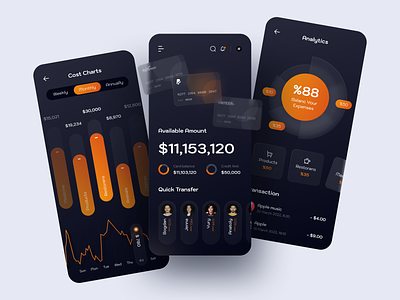 Wallet App Design app dark mode design finance ios mobile money savings sketch ui ux wallet wallet app
