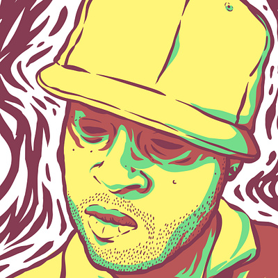 J Dilla Tribute Part 1 dj hiphop illustration j dilla music newyork portrait portraits rap sketch vector