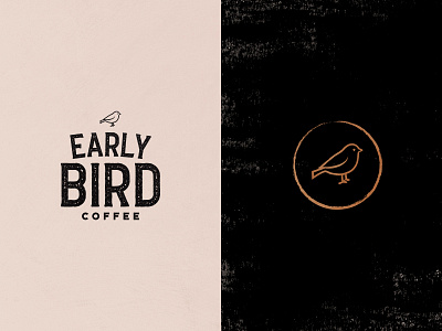 Early Bird Coffee Roaster Logo ☕ artdirection artwork bird logo coffee logo coffee roasters early bird logo vectorart vintage style logo