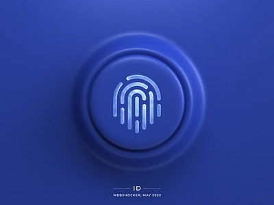 ID 3d animation fingerprint icon id logo morph motion design ui web design webshocker website