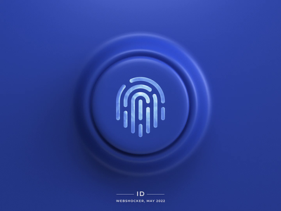 ID 3d animation fingerprint icon id logo morph motion design ui web design webshocker website
