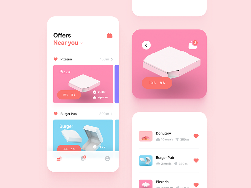 Nesnězeno - Save food, money and planet app clean design eat food food app food illustration illustration ios minimal ui ux