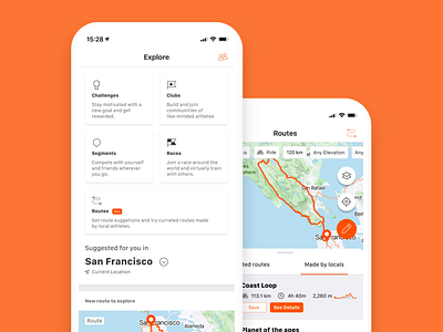 Strava Routes Contribution figma figma design figmadesign figmotion ios mobile mobile apps product design prototype ui user interface ux