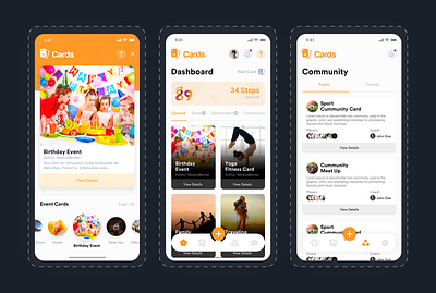 Mobile app design 89 steps 89 89 steps agilelarks app app design cards community app design design agency event event app mobile app design mockup pubic sketch ui ux web design and development