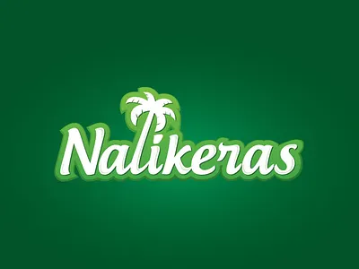 Nalikeras Coconut Oil Manufacturer Logo branding coconut logo typogaphy